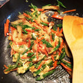 yuyuyummmk's cooksnap of when they made 我が家の☆ささげの卵とじ.