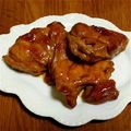 魔封波の電子ジャー's cooksnap of when they made 鶏もも肉の赤ワイン照り焼き.