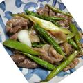 kira_pika1's cooksnap of when they made 牛肉とアスパラのオイスター炒め.