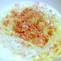 えれかず's cooksnap of when they made 鮭フレークとヨーグルトのクリームパスタ.