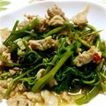hanayam's cooksnap of when they made ✿空芯菜と豚肉の炒め物✿.