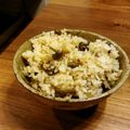 うめぽちょ's cooksnap of when they made 秋の味覚♪　むかご＆塩昆布の炊き込みご飯.