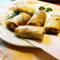 ブランディ's cooksnap of when they made 茄子の甜麺醤炒めde春巻き.
