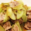 Superalloy's cooksnap of when they made 隼人瓜と豚バラの炒め煮.