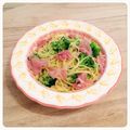 りんごみるく37's cooksnap of when they made お一人様のブロッコリーと生ハムのパスタ③.