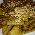 かわいい星優のママ's cooksnap of when they made 新じゃがとごぼうの唐揚げ甘辛ダレ.