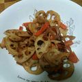 monotone18's cooksnap of when they made 簡単♪れんこんの甘酢きんぴら.