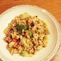 にゃにゃこ♪'s cooksnap of when they made ベーコンとレタスのチャーハン.