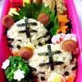 ☆いちごのしらゆき☆'s cooksnap of when they made 幼稚園 お弁当 キャラ弁♡とらさん.