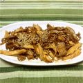 にゃんこ♪（≧∀≦'s cooksnap of when they made エリンギと豚肉の♡韓国風コチュジャン炒め.