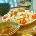 ゆのち♡'s cooksnap of when they made ゆで鶏で～ 韓国風ドレッシングのサラダ.