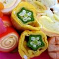 むぅりちぃ's cooksnap of when they made ＊お弁当＊オクラで星型たまご焼き.