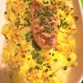 arukura's cooksnap of when they made じゃがいもバターと明太子焼き.