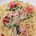 おはあおとうこ's cooksnap of when they made ツナときゅうりの簡単冷製パスタ.