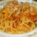 hataya's cooksnap of when they made トマトとナスとモッツァレラのパスタ.