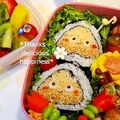 ruruchirin's cooksnap of when they made 栗くん海苔巻き＊キャラ弁.