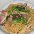 まゆピン's cooksnap of when they made ♡殿方に人気の和風パスタ＆ワカメスープ♡.