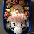 パノラマ電車's cooksnap of when they made キャラ弁!!マリオとピーチ姫♪.