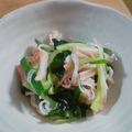ちえりんちえりん's cooksnap of when they made ✿簡単✿麺つゆでﾜｶﾒとｷｭｳﾘの酢の物.