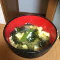 K/S's cooksnap of when they made 絹さやと卵とワカメの味噌汁.