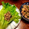ちはるき27's cooksnap of when they made たけのこ 椎茸 ひき肉のレタス包み.