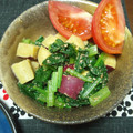 かあたらあ's cooksnap of when they made さつま芋と小松菜の胡麻和え【減塩食】.