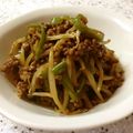 春風桃之介's cooksnap of when they made 簡単！もやしとピーマンとひき肉の味噌炒め.