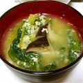 ゆんのぉぉぉ's cooksnap of when they made 玉子、小松菜、椎茸のスープ.