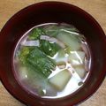 junarashi's cooksnap of when they made キャベツ･ベーコン･じゃが芋の味噌汁.