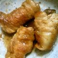 uedax's cooksnap of when they made 豚こまでお手軽♪エリンギぐるぐる生姜焼き.