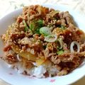 main73's cooksnap of when they made ☆みそ豚丼☆.