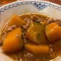 yokomaru's cooksnap of when they made 大きなスプーンで、定番【南瓜のそぼろ煮】.