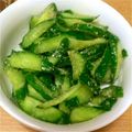 ねこっぱ☆'s cooksnap of when they made 簡単！胡瓜の浅漬け風サラダ.