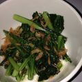わっきー子's cooksnap of when they made 小松菜と干しエビの炒め物.