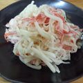 チョコカブ's cooksnap of when they made あと一品に＊大根とカニかまのサラダ.