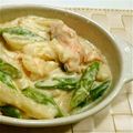 たかしおこ's cooksnap of when they made 鮭とアスパラとジャガイモのクリーム煮.