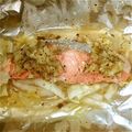kyanchan's cooksnap of when they made 塩レモンで美味しいね！鮭のムニエル☆.