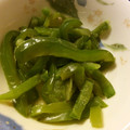 yewkiny's cooksnap of when they made 【簡単・美味しい】ピーマンのわさび和え.