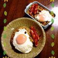 あい全's cooksnap of when they made 残ったカレーを美味しくドライカレー温玉添.