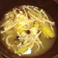 とろけい's cooksnap of when they made さつまいもとキノコの簡単チーズスープ☆.