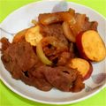 熊童子月兎耳's cooksnap of when they made 牛肉とさつまいもの甘辛炒め☆.