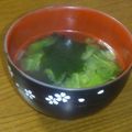 nakazumi's cooksnap of when they made レタスとわかめの中華スープ.