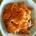 黒猫ぶんぶん's cooksnap of when they made 1本ペロリ☆にんじんのペペロンチーノ☆.