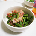 神田町's cooksnap of when they made 隠元&ベーコンのマヨ炒め♬.
