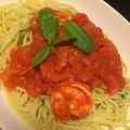 さぁりぃ☆'s cooksnap of when they made ジェノベーゼ海老トマトパスタ.