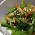 きゃつのキッチン's cooksnap of when they made 減塩☆小松菜と桜海老のサッと炒め.