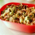 ✾せん✾'s cooksnap of when they made 塩麹豚ひき肉と大根の葉のそぼろ.