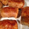 あき0304's cooksnap of when they made 木綿豆腐で生姜焼きのタレ豚肉巻き～♪.