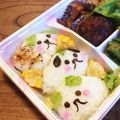 もんダラ's cooksnap of when they made キャラ弁♡とっても簡単な豆しば弁当！.