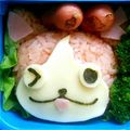513174's cooksnap of when they made 妖怪ウォッチ☆ジバニャン☆キャラ弁.